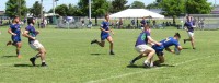 Lander scores. Alex Goff photo.