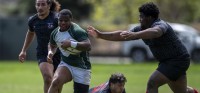 Sacramento State (green) vs Fresno State. David Barpal photo.