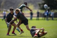 Sacramento State (green) vs Fresno State. David Barpal photo.