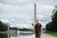 Andy Ellis and the Jefferson Memorial.