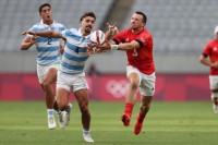 It was a battle between Argentina and Great Britain. Mike Lee KLC fotos for World Rugby.