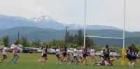 The mountains watch the 3rd-4th game. Alex Goff photo.