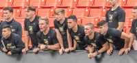 West Point cadets cheer on their team at FedEx Field. Colleen McCloskey photo.