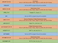 ARPTC HS Camp Schedule