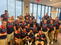 The Atlantic Coast All-Stars at the airport. Photo Atlantic Coast All Stars.