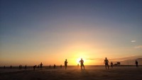 Beach Rugby at Sunset. The Rugby Corner.