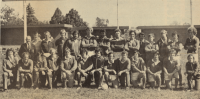 Bob Causey with the East RFU team in 1977. Causey is the tall one in the back. Photo Rugby Magazine.