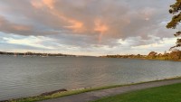 The water nearby the Boys HS All American training area.