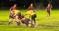 Brother Martin in yellow, Park Hill in black-and-red.