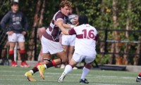 Antonio Esteves for Brown. Photo Brown Rugby.