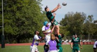 Lineout time. Trent Wechsler with the win. Photo Corey Velazquez.