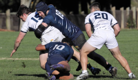 Action from the 2024 North-South game.