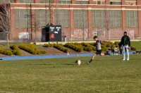 High-schooler O'Conor kicks for points at the Hope Sports Complex.