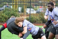 Isaac Prevette saves a try. Photo CJRA.