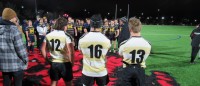 Chicago Lions Head Coach Graham Scott spoke to every team after every game and selected game MVPs. Alex Goff photo.