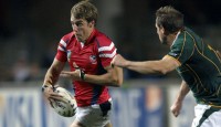 Chris Wyles against South Africa during the 2007 Rugby World Cup. Ian Muir photo.