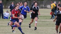 Christ Ringgenberg finding some space against a New Zealand VII in San Diego in 2008. Ed Hagerty photo.