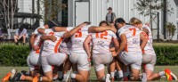 Clemson huddles up.