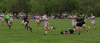 Conestoga in white against Doylestown U15s. Alex Goff photo.