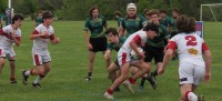 Conestoga in white against Doylestown U15s. Alex Goff photo.