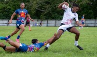 USA Falcons in action at the Coral Coast 7s. Photo Masada Vuikadavu.