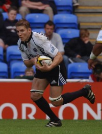 Dan Lyle takes the rock ahead for Bath. Photo Bath Rugby Club.