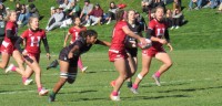 The Harvard attack gets going. Rory Goff photo.