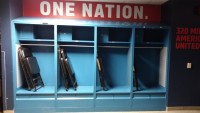 Locker room at Dignity Health Sports Park. Alex Goff photo.