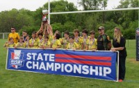 Doylestown U13s celebrate. Alex Goff photo.