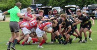 West Allegheny attacks off the scrum. Alex Goff photo.