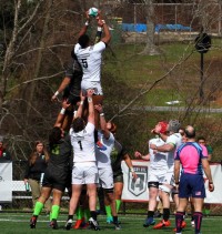As a ballcarrier, leader, lineout organizer, and scrummager, Albert is at the top of his class. Photo Lindenwood Rugby.