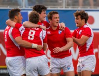 EIRA players celebrating winningthe 2017 LVI Elite Boys 7s. Allison Bradfield photo.