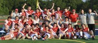 Fairfield Prep celebrates a state title. Photo @coolrugbyphotos.