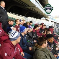The Fordham players at Croke Park - Irish Rugby Tours.
