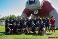 Fresno State is all smiles. Photo RMPhoto.