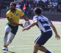 Cal Poly Humboldt began their national small college title defense in a non-conference game vs Nevada. Alex Goff photo.