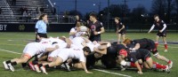 The scrum was a huge part of the game. Alex Goff photo.
