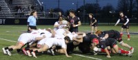 The scrum was a huge part of the game. Alex Goff photo.