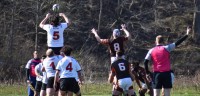 IUPUI in white. Photo IUPUI Rugby.