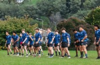 Kolo Kapaun at the front during the Nelson 2nd XV's Haka.