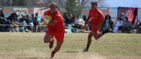 Kahuku on the march. Alex Goff photo.