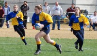 Kelsi Stockert in one of her first ever games as a freshman in high school. Photo Budd Bay Steelheads.