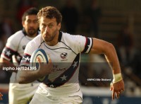 Kevin Swiryn on the charge for the USA in the 2011 Churchill Cup. Photo Bill Strickland/INPHO.