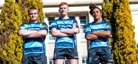 Nelson College Scholarship students (l to r) Chuck Gehl, Jamie Clegg, and Kolo Kahanu