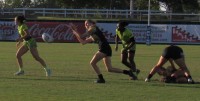 Lindenwood against Life in the women's final. Lindenwood swept the 2021 CRC top brackets. Alex Goff photo.