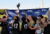 Lindenwood celebrates. Alex Goff photo.