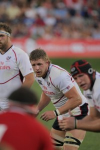 Lou Stanfill gets ready in the lineout in 2011. Numina Photo.