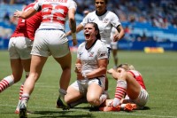 Ilona Maher wins the first game vs GB. Mike Lee KLC fotos for World Rugby.