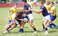 Marian in yellow took it to Iowa Centra CC. Paul DeCoursey photo.