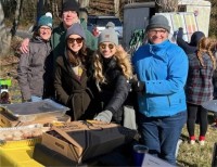 Volunteers work the concessions.